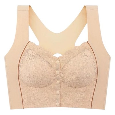 Bustella - Button-Up Comfy Shaping Posture Corrector Bra 4X Beige