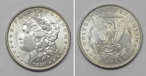 X7447  1880-O Morgan Dollar, BU