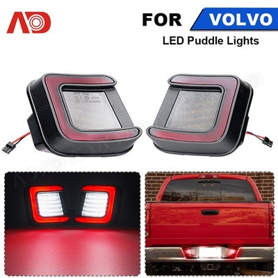 2PCS White+Red LED Rear License Plate Light Lamp For Dodge Ram 1500 2500 3500