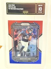 Panini Prizm 2022 Nico Collins Houston Texans Red White Blue Prizm #117 GMA 10