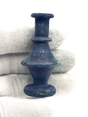 Miniatur Gefäß aus dunkelblauem Glas im römischen Stil - 59,5 mm - 9,74 g