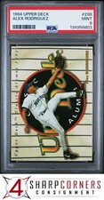 1994 UPPER DECK #298 ALEX RODRIGUEZ RC MARINERS PSA 9