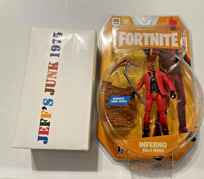 FORTNITE EPIC GAMES INFERNO SOLO MODE 4 INCH FIGURE HARVEST.SNAP.BUILD.NEW! RARE