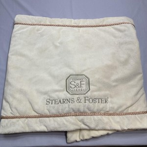 Stearns & Foster Mattress Topper Non-Standard Brown Quilted 24x58 Braided Cover