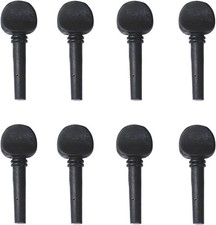 8Pcs Yootones 4/4 Wooden Violin Tuning Tuner Pegs With Full size, Clear