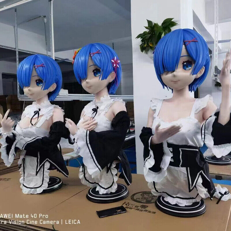 Rem - Re Zero anime 3D model animated rigged