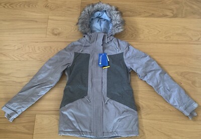 NEU Mountain Warehouse Damen Skijacke Mantel Blizzard Grau Parka Winter ALLSIZE