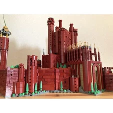 Medieval Red Keep 4582 Bricks MOC-117962 Building Blocks toys Kit Gift