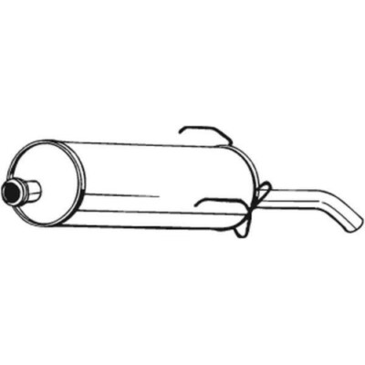 1x Endschalldämpfer BOSAL 190-807 passend für PEUGEOT