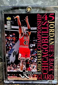 ジョーダンオート　jordan auto /45希少 Michael Jordan Card - SP - UPPER DECK VERY RARE! WEARING BULLS