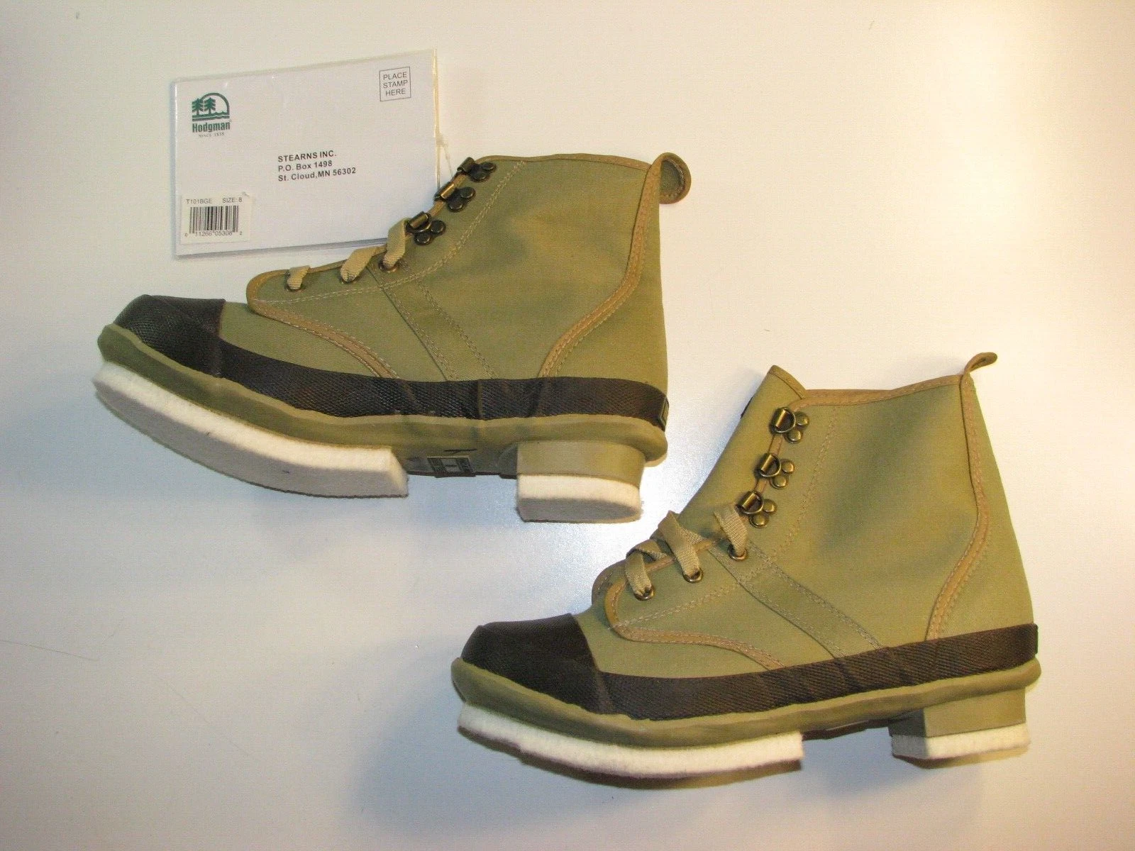 Hodgman Canvas Wading Boots Mens Size 8, T101BGE