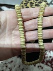 Necklace And pierced Earrings Coordinating Set Cream Color Bead — photo 3