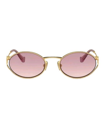 MIU MIU MU 52YS ZVF1V1 Pink Gold Dark Blue Women's 54 mm