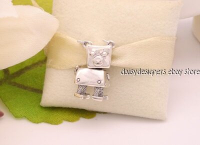 NEW Authentic Pandora Silver BOBBY BOT Robot Dog Charm 797551EN12