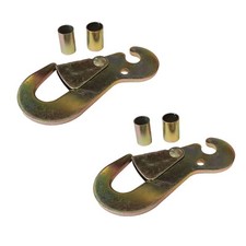 2 Pack 2 Ratchet Flat Snap Hook W Spacers Towing Car Hauler Trailer Tie Down