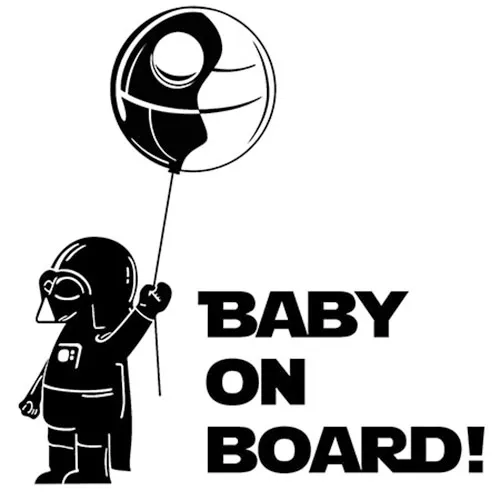 Darth vader baby on cheap board