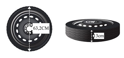 Kit Roue De Secours Galette 17 Pouces Pour Suzuki Vitara - Inclut Cric Et Gants - Neuf