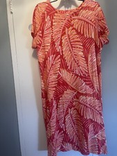 Light Red Midi Casual Floral Summer Dress. Size 3X. NWOT.