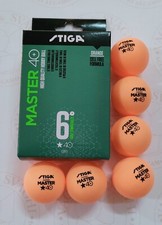 PALLINE DA PING PONG STIGA MASTER ARANCIO ABS 1 STELLA SET 6 PZ ( ART. 2C4-535)