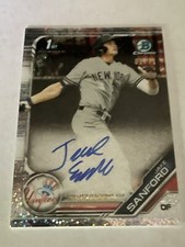 2019 Bowman Draft Chrome Pick Sparkles Refractor /71 Jake Sanford #CDA-JSA Auto