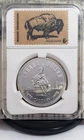 1975 Calgary Canada Silver Proof Dollar - Rodeo Cowboy - With Stamps - Nice! W1
