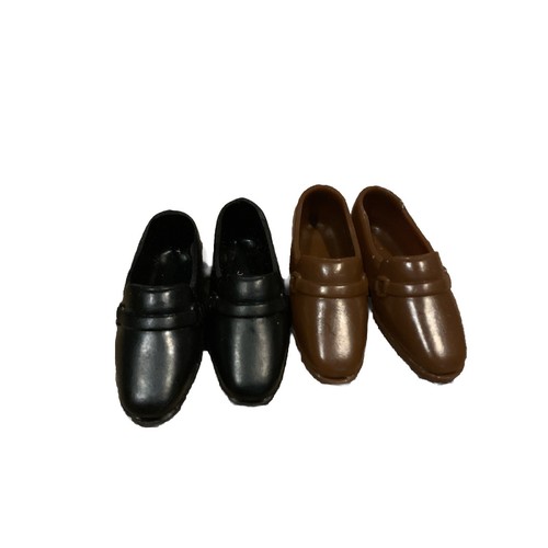 Vintage Barbie Doll Mod KEN Doll SOFT Brown Black SHOES 60's Clothes