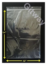 100 set 10" x 14" Reclosable Resealable Zip Top Lock Clear Plastic Bags 2ML