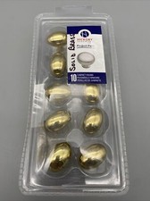 LOT 10 Hickory Cabinet Knobs Solid Brass 1 1/4" - QUANTITY