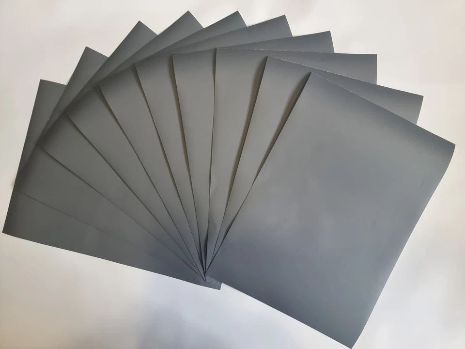 NEOXXIM 10 Bögen Plotterfolie M3 anthrazit grau matt A4 ca.21 x 30 cm Vinylfolie