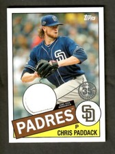 CHRIS PADDACK 2020 TOPPS 1985 BASEBALL RELIC #85TR-CP SAN DIEGO PADRES