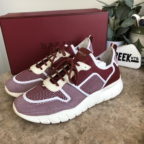 108 Knit Designer Sneakers Red 