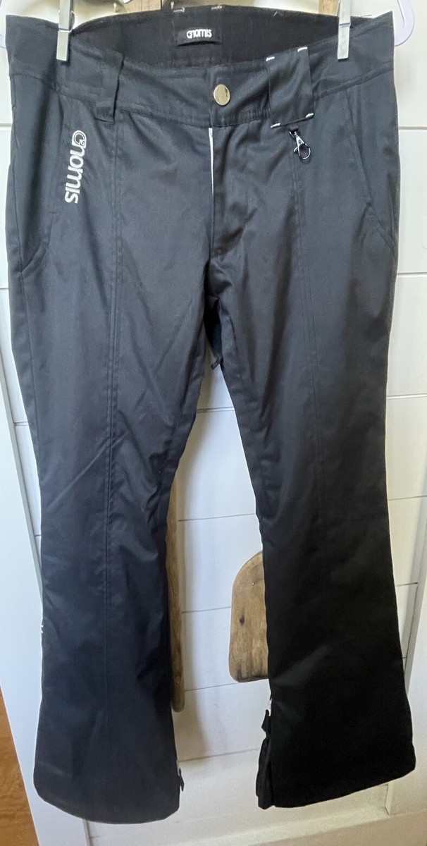 Nomis Snow Pants Adult Black Small Zipper pockets Ski Snowboard Winter Pants