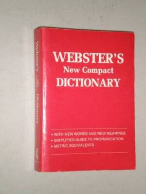 Websters new compact dictionary - Paperback - GOOD