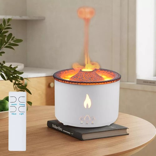 Vulkan Luftbefeuchter Flammen Aroma Diffusor Ultraschall Ätherisches Öl Diffusor - Bild 4 von 12