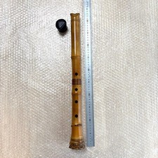 Japanese Instrument Shakuhachi vertical bamboo flute 20inch Takeharu Sign