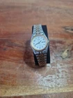 Seiko Watch Women 23mm White Dial Two Tone Daydate 7n83-0011 New Battery
