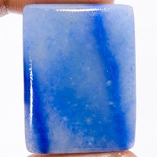 Natural Blue Aventurine Rectangle Cabochon Loose Gemstone 48 Ct 33X25X4mm X18157