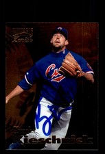 Signed Baseball Card Auto Brooks Kieschnick 1996 Zenith #121 Chicago Cubs