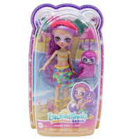 Mattel HRX82 Enchantimals Sunshine Beach Sabindra Sloth Puppe - Neu Ovp