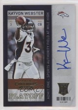 2013 Panini Contenders Playoff Ticket 72/99 Kayvon Webster #195 Auto 3wl