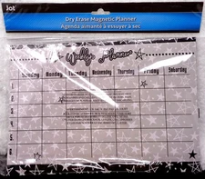 JOT Dry Erase Magnetic Calendar Planner (NEW)