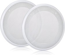 Facmogu 2PCS 8in White Ceiling Speaker Covers, Surface Mount 8 Inch,