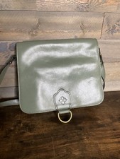 Patricia Nash Ilina Flap Crossbody Leather Bag Sage Green