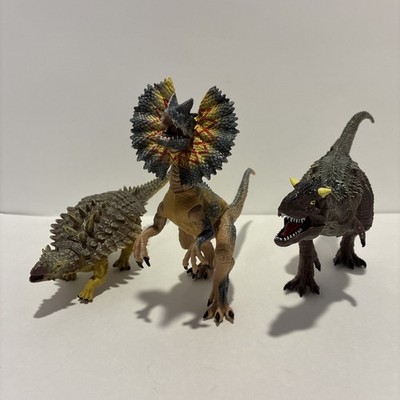 NKOK WowWorld Articulated Dinosaurs Playset Medium 3-Pack - #3264 Figures Lot