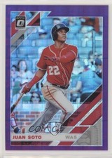 2019 Panini Donruss Optic Purple Pandora Prizm 84/99 Juan Soto #113 h3a