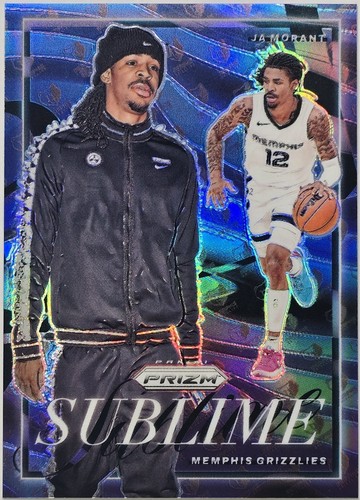 2024-25 Prizm Black Basketball Ja Morant Prizmatrix Auto -Memphis 