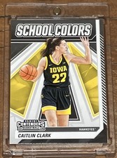 Caitlin Clark RARE ROOKIE SCHOOL COLORS INVESTMENT CARD SSP INDIANA FEVER IOWA