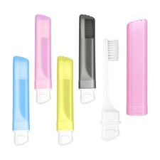 Travel Toothbrush Set,Mini Soft Portable Toothbrushes With Covers-4 pack