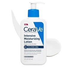 CeraVe Intensive Moisturizing Lotion, Hydro-Urea + Shea 8 Fl Oz (Pack of 1) 