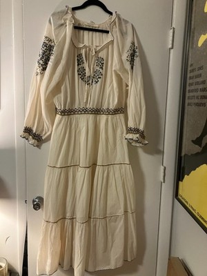 CHRISTY DAWN EMBROIDERED BOHO DRESS XL
